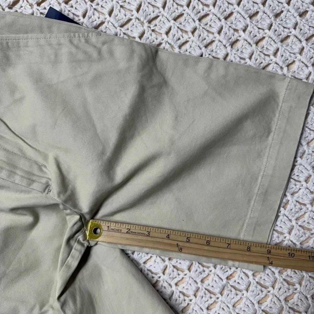 New Ralph Lauren Boy's Shorts Sz 12 Chino Khaki Beige Flat Front School Casual